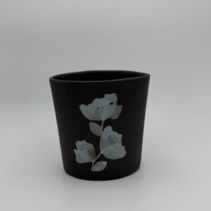 Black porcelain vessel
